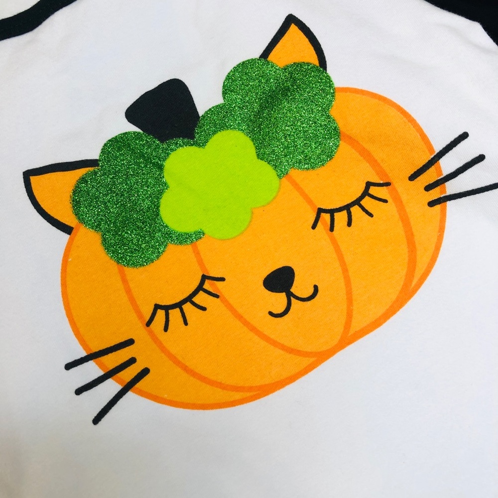 🎃 GIRLS HALLOWEEN RUFFLE SHIRT🎃 - Picture 3 of 4